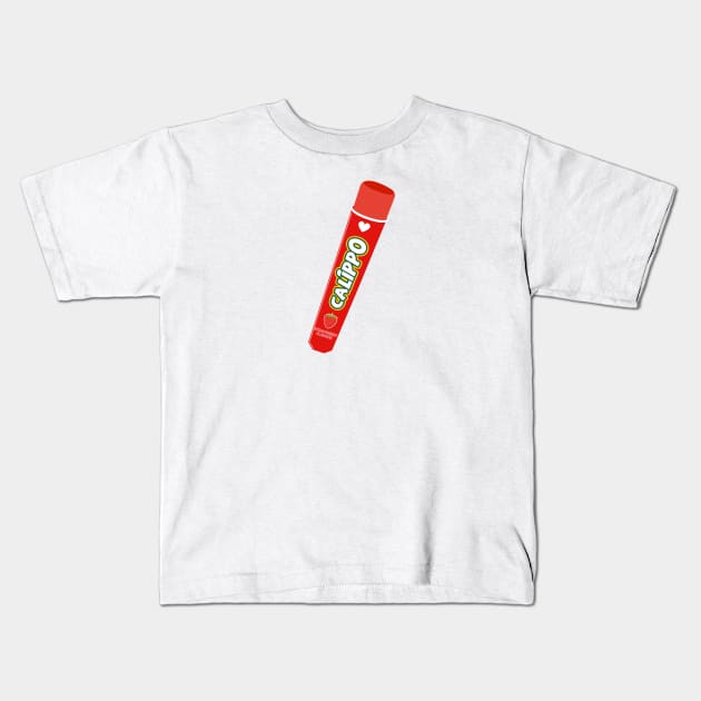 Strawberry Calippo Kids T-Shirt by MickeyEdwards